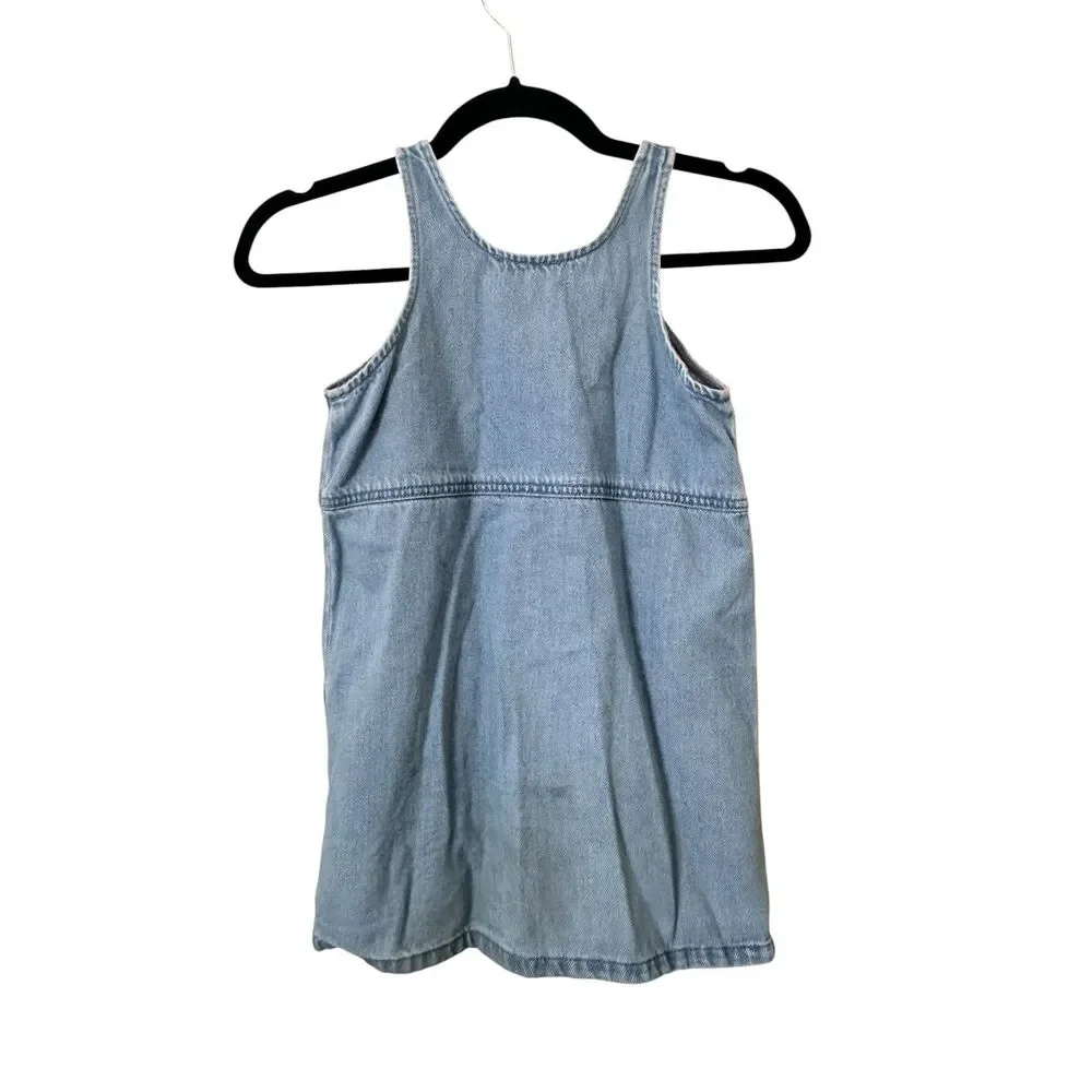STELLA MCCARTNEY Jewel-Embellished Girls Denim Dress 8Y